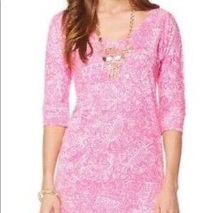Lilly Pulitzer Eliza V-Neck T-Shirt Dress Small
